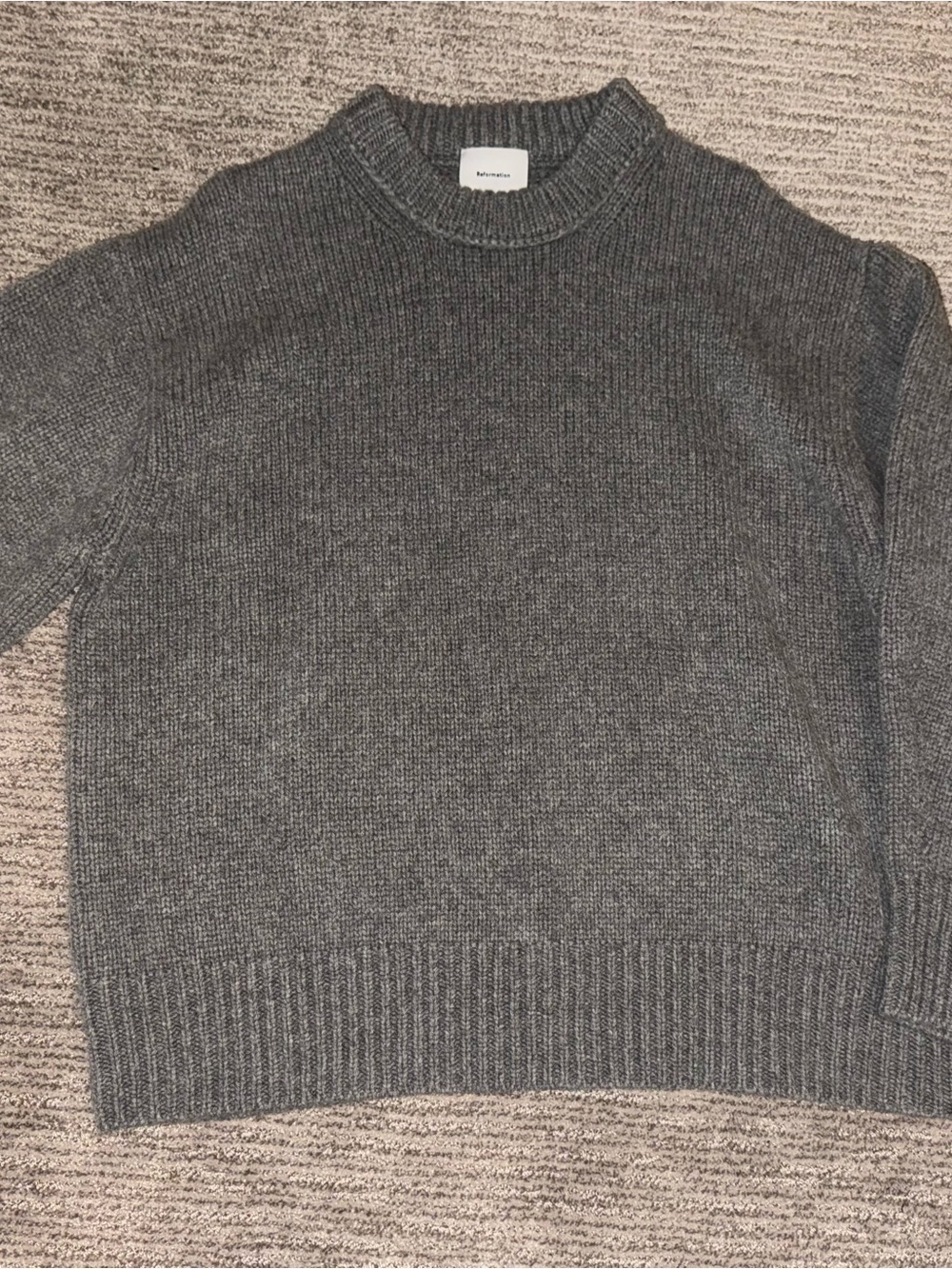 Reformation Jo Regenerative Wool Oversized Crew - Picture 3 of 5